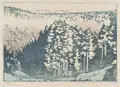 Siegfried Berndt, Winter landscape (Erzgebirge?) / Hilly landscape / Valley bridge. Around 1913-1914.