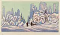 Siegfried Berndt, Winter Forest. Probably 1910s/1920s.