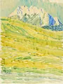 Fritz Bleyl, Summer Landscape in the Allgäu (?). 1924.