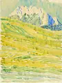 Fritz Bleyl, Summer Landscape in the Allgäu (?). 1924.