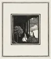 Edward Henry Gordon Craig "Der weiße Fächer" und vier weitere Bühnenbilder. 1907.