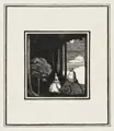 Edward Henry Gordon Craig "The White Fan" and four other stage designs. 1907.