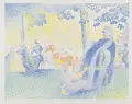 Henri Edmond Cross "On the Champs-Elysées". 1898.