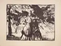 Ferdinand Dorsch "In the Garden" / "Night Festival". 1923.