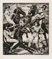 Philipp Franck "Kampf der Amazonen". 1910s/1920s.