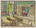 Margarethe Geibel "Arbeitszimmer I" / "Junozimmer I" / "Junozimmer III" / "Sterbezimmer I". 1908.