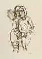 Karl Hofer, Two Girls Embracing. 1923.