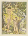 Ludwig von Hofmann „Reife Früchte“ / „Springende Mädchen“ / Akty u vody. 1916 / kolem 1905 / 1922.
