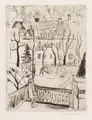Hans Jüchser, Girl on the balcony. 1925.