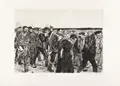 Käthe Kollwitz "Weberzug". 1893–1897. Later impression from 1931-1941.