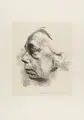 Käthe Kollwitz "Selbstbildnis im Profil". 1927.