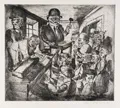 Bernhard Kretzschmar "Auktion". 1920.