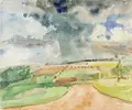Bernhard Kretzschmar, View from the artist's studio in Dresden-Gostritz. 1931.