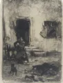 Hans Looschen, Soldat avec chien / Soldats au feu / Combat dans la tranchée / Feuille commémorative. Vers 1914–1923.