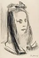 Alice Sommer, Girl with ribbon. 1924.