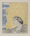 Hans Unger "Lady with floral wreath". Around 1902.
