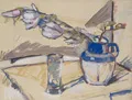 Albert Wigand "Stilleben mit Magnolienzweig". 1922.