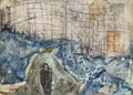 Herbert Enke, Einsamer Mann in Industriegegend. Wohl 3. Viertel 20. Jh.