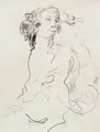 Ernst Hassebrauk, Study for "Courtly Lady". Circa 1960.