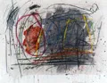 Bernd Hahn, Red-Blue-Yellow on Grey. 1986.