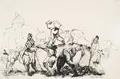 Josef Hegenbarth "Clearing rubble". 1948.