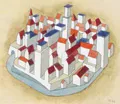 Werner Hofmann, Die kleine Stadt. 1966.