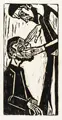Hans Jüchser, Jésus guérit l'aveugle. 1985. Tirage posthume de 1985.