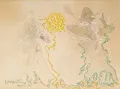 Edmund Kesting, Ahrenshoop – Gele zon tussen bomen. 1969.