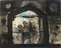 Andreas Küchler "Haus, geklebt". Probably 1990s.
