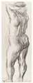 Curt Querner, Standing female nude from behind. 1964.