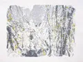 Chu Teh-Chun, Untitled (Green-Yellow-Grey). Late 1980s / early 1990s.