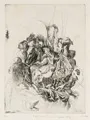 Werner Tübke „Faszystowski terror Węgry” (Węgry 1956). 1957.
