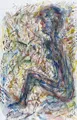 Falko Warmt, Seated Figure / "Ausreisewilliger". Probably 1980s.