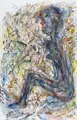 Falko Warmt, Seated Figure / "Ausreisewilliger". Probably 1980s.