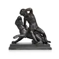 Siméon Pierre Devaranne, Dionysus, watering a panther. Around 1850.