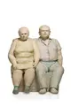 Petra Kuch (attributed), Seated Couple. Probably late 1980s.