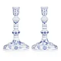 Pair of rare table candlesticks "Zwiebelmuster" in the style of Johann Jacob Irminger. Meissen. 1880–1923.