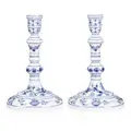 Pair of rare table candlesticks "Zwiebelmuster" in the style of Johann Jacob Irminger. Meissen. 1880–1923.