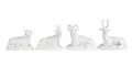 Four figurative table decorations – goat, ram, stag and sheep. KPM Berlin. Probably around 1770/1780. Production period probably around 1930.