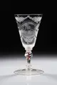 Large goblet "Wär ich so weiß als ein Schwan …". Bohemia. Around 1720.