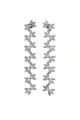 Pár květinových diamantových náušnic (dangles).