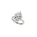 Diamond flower ring.