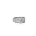 Band ring with seven diamond stars.
