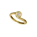 Filigree yellow gold ring with diamond solitaire. Angela Cummings, New York. 1986.