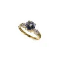Solitérový prsten s tanzanitem (cca 2,1 ct)