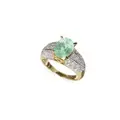 Tourmaline solitaire ring (approx. 2.3 ct).