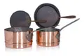 Two saucepan with handle and two lids from the Guelph court kitchen. Probably around 1771–1837.