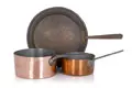 Two saucepan with handle and one lid from the Guelph court kitchen. Probably around 1771–1837.