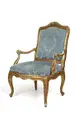 Large Louis XV fauteuil "à la reine". France. Mid 18th c.