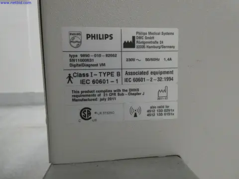 X-ray machine, Bucky workstation Philips Medizin Systeme GmbH Digital Diagnost VM